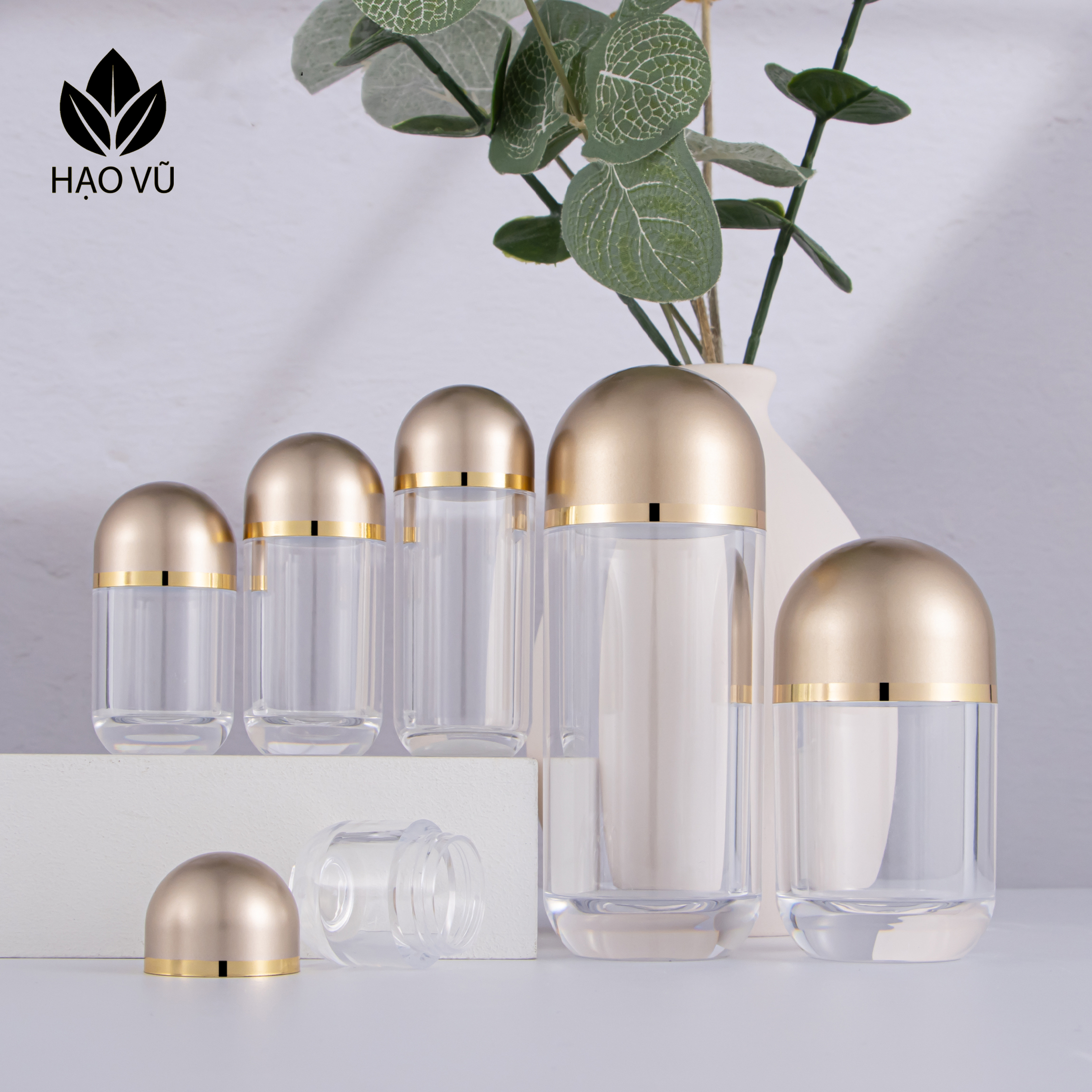 Chai nhựa Thực phẩm chức năng PS - Viên nắp vàng