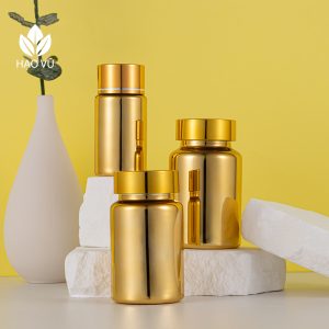 Chai nhựa Thực Phẩm Chức Năng cao cấp PET7-Mạ Vàng