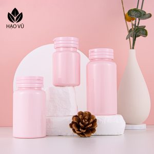 Chai nhựa Thực Phẩm Chức Năng cao cấp PET8-Hồng