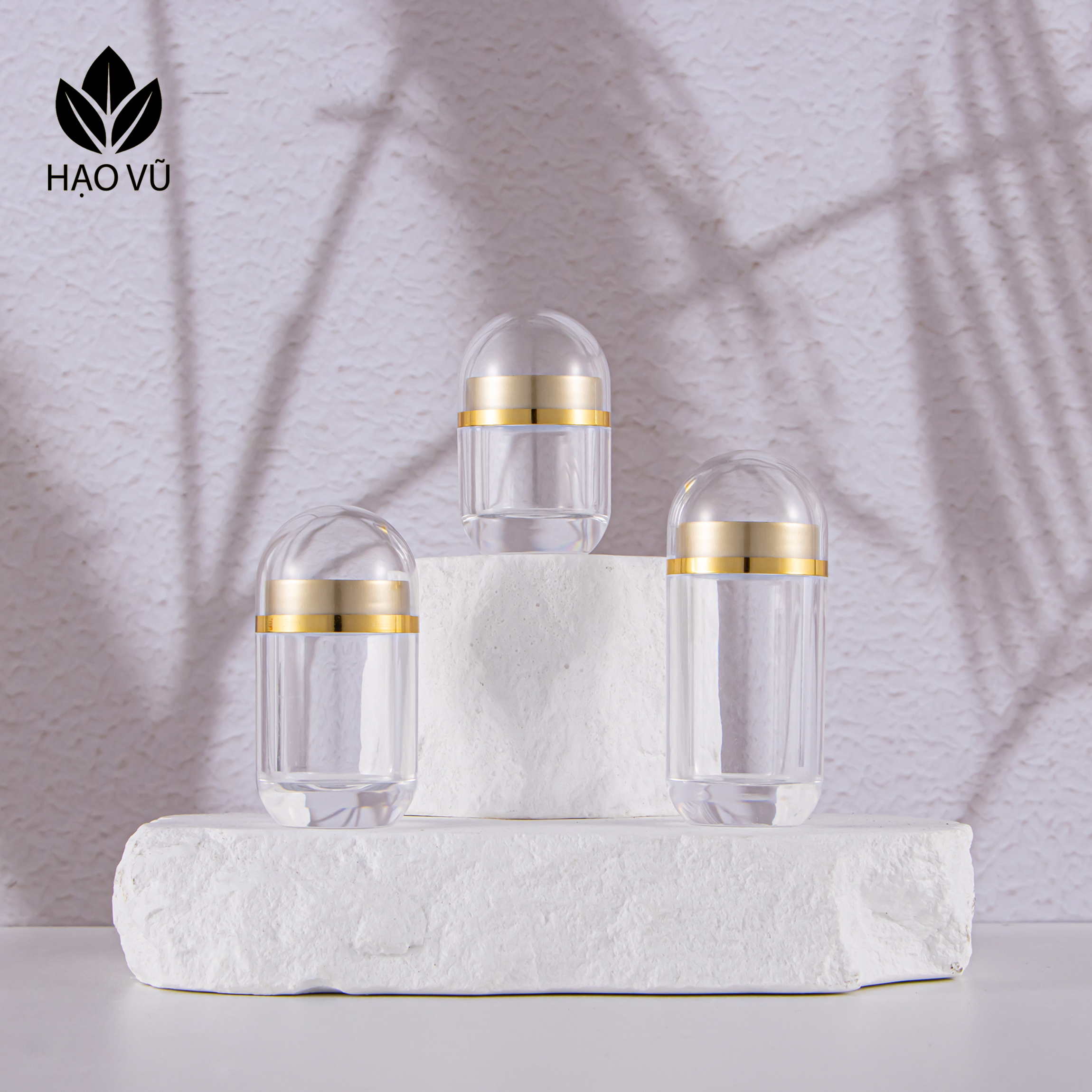 Chai nhựa Thực phẩm chức năng PS - Viên nắp trong vàng - Ảnh 2