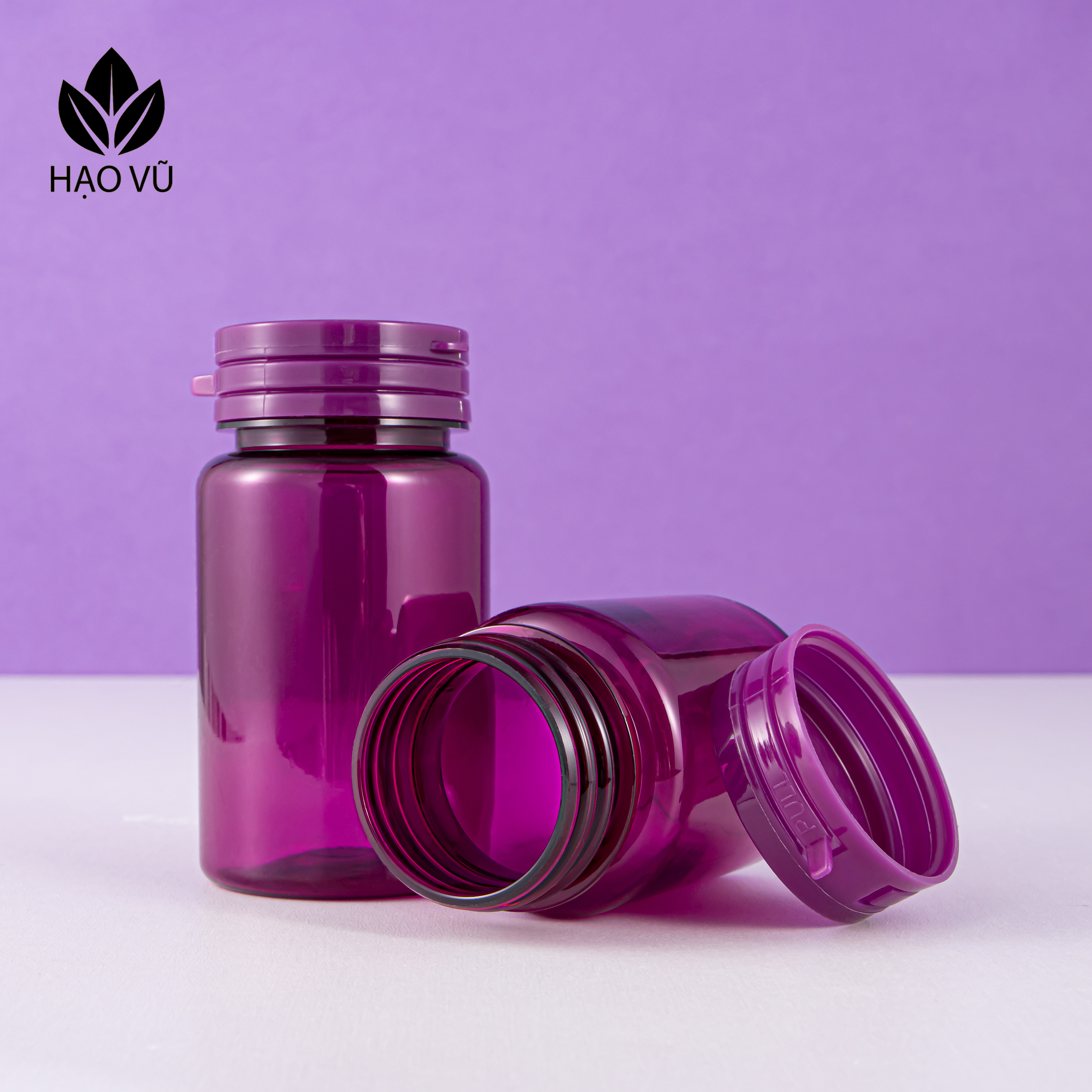 Chai nhựa Thực phẩm chức năng PET8 - Tím - Ảnh 2