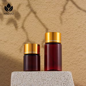 Chai nhựa Thực Phẩm Chức Năng cao cấp PET7-Màu Trà