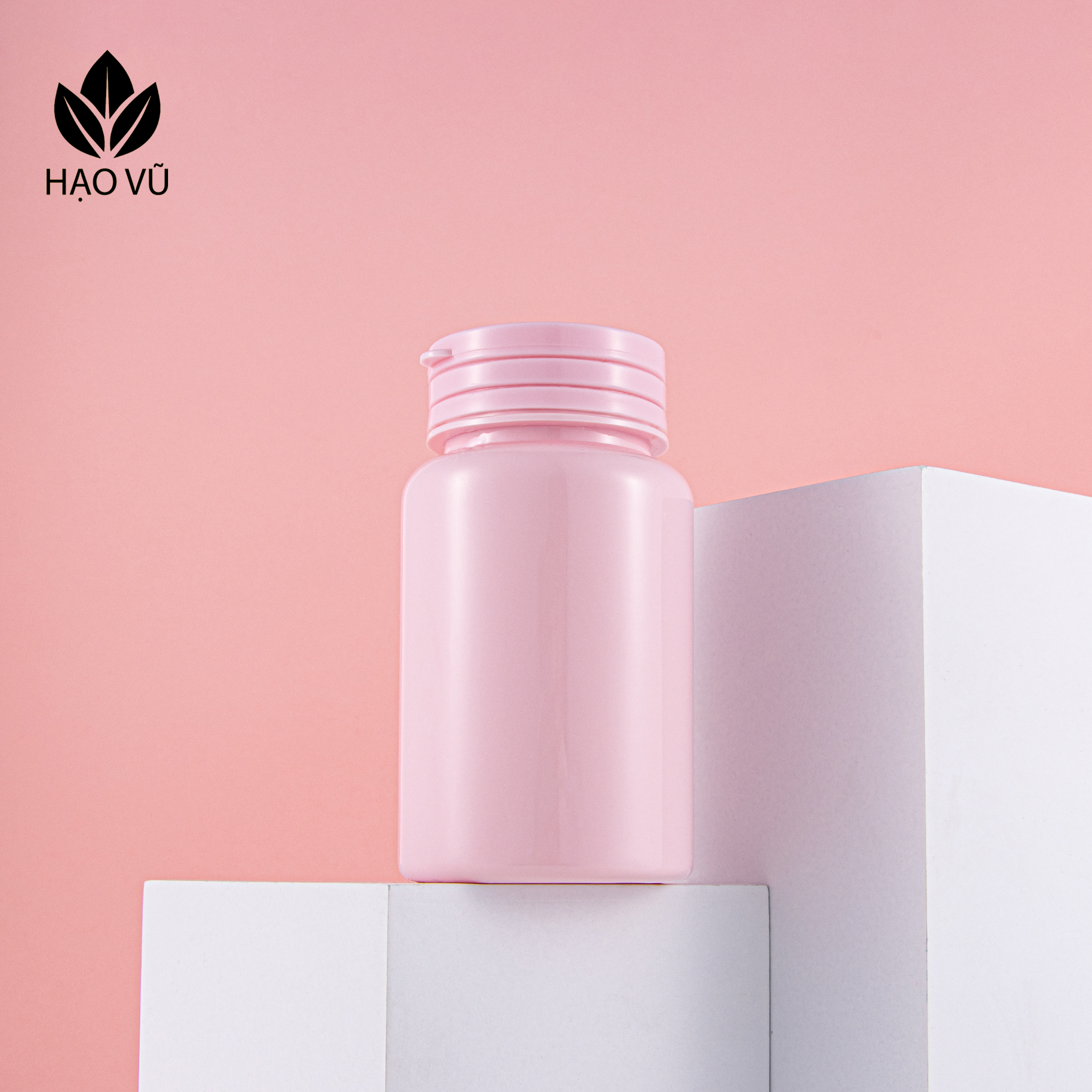 Chai nhựa Thực Phẩm Chức Năng cao cấp PET8-Hồng - Ảnh 3