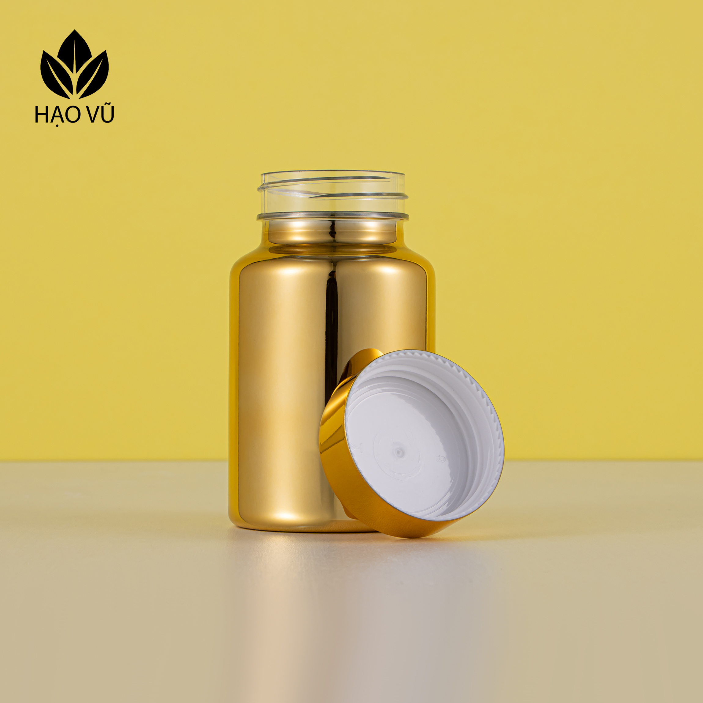 Chai nhựa Thực Phẩm Chức Năng cao cấp PET7-Mạ Vàng - Ảnh 4