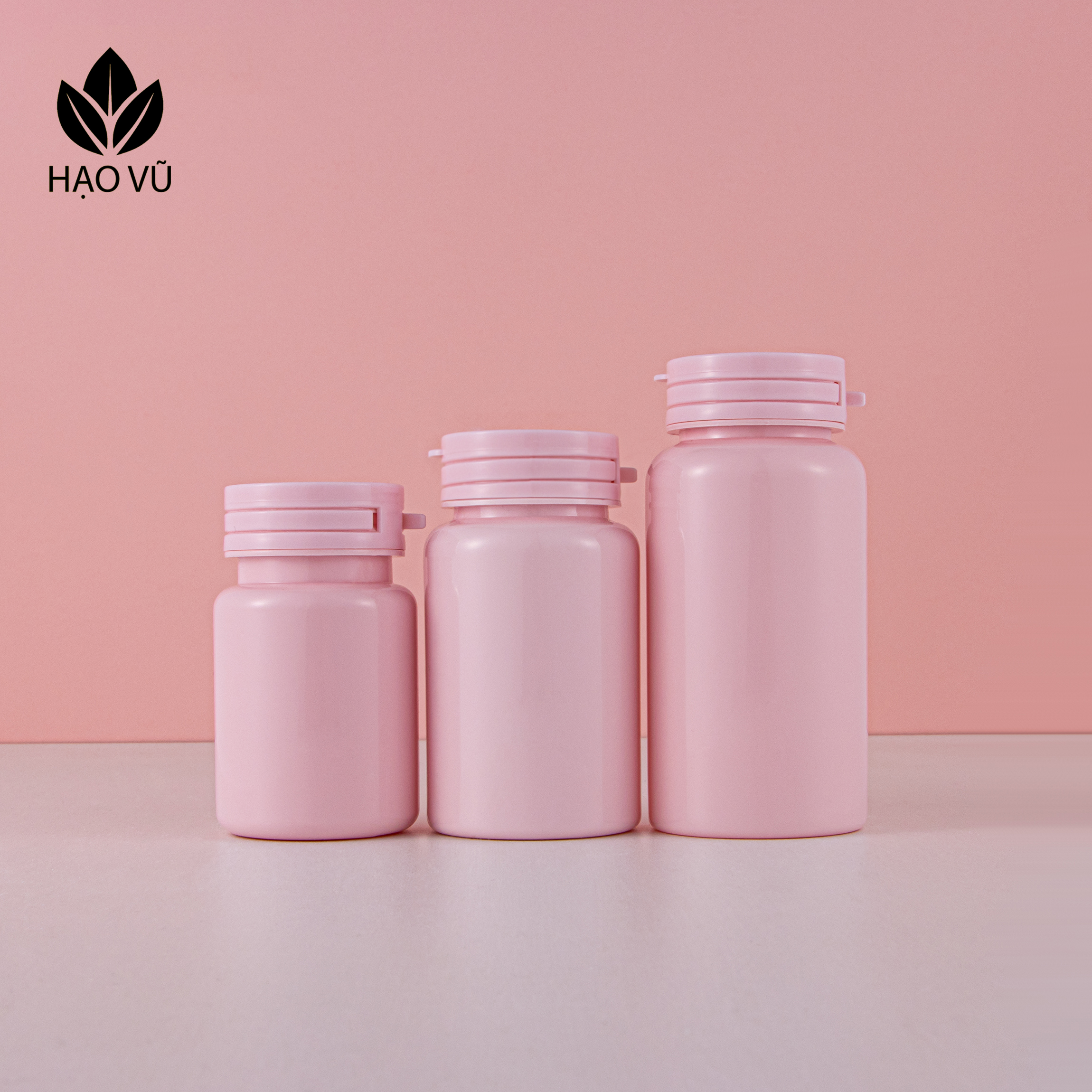 Chai nhựa Thực Phẩm Chức Năng cao cấp PET8-Hồng - Ảnh 4