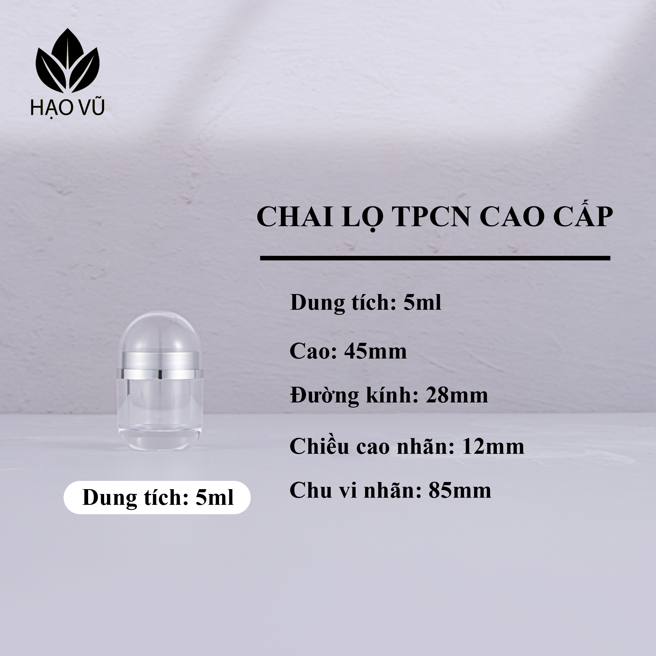 Chai nhựa Thực phẩm chức năng PS - Viên nắp trong bạc - Ảnh 6