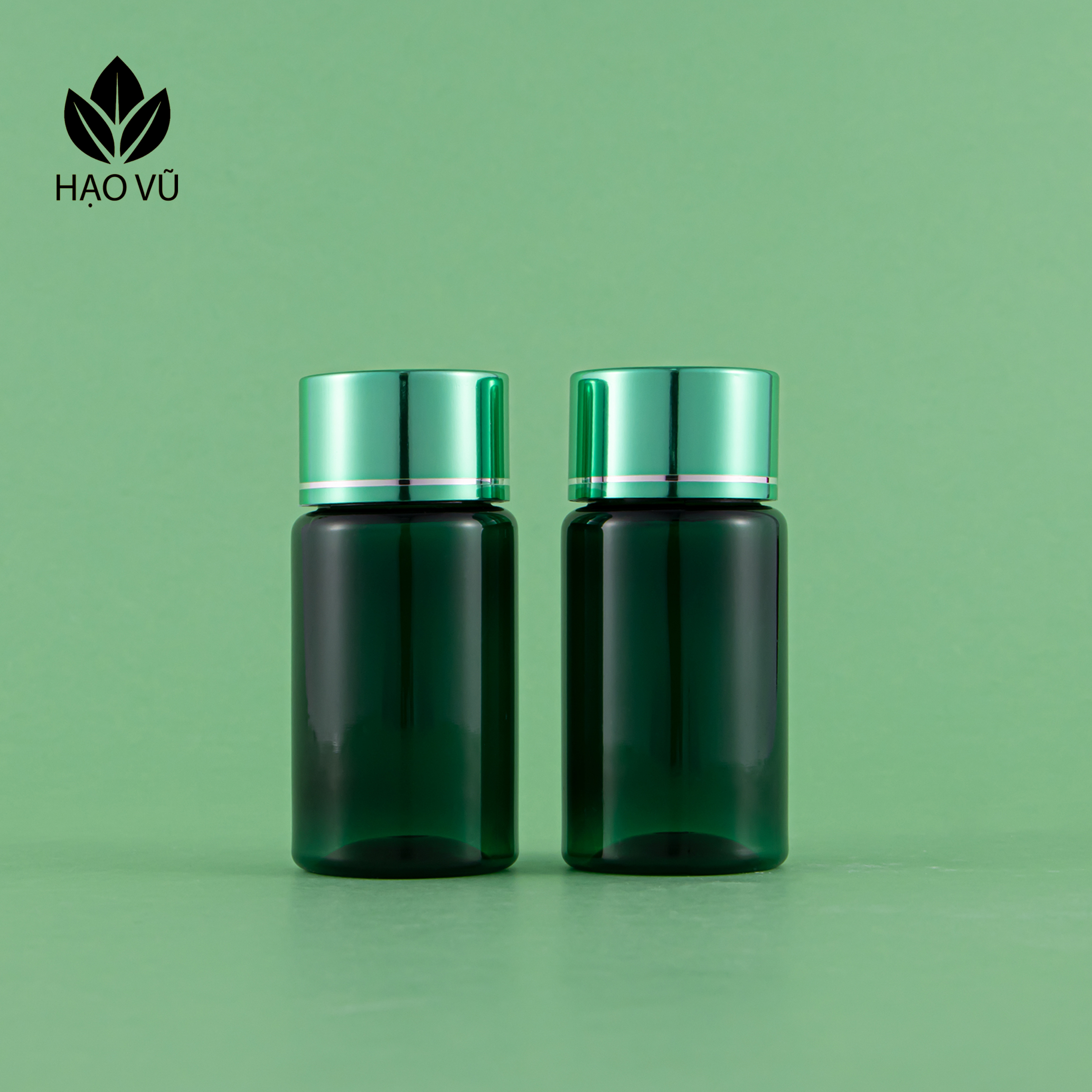 Chai nhựa Thực Phẩm Chức Năng cao cấp PET7-Lục - Ảnh 2