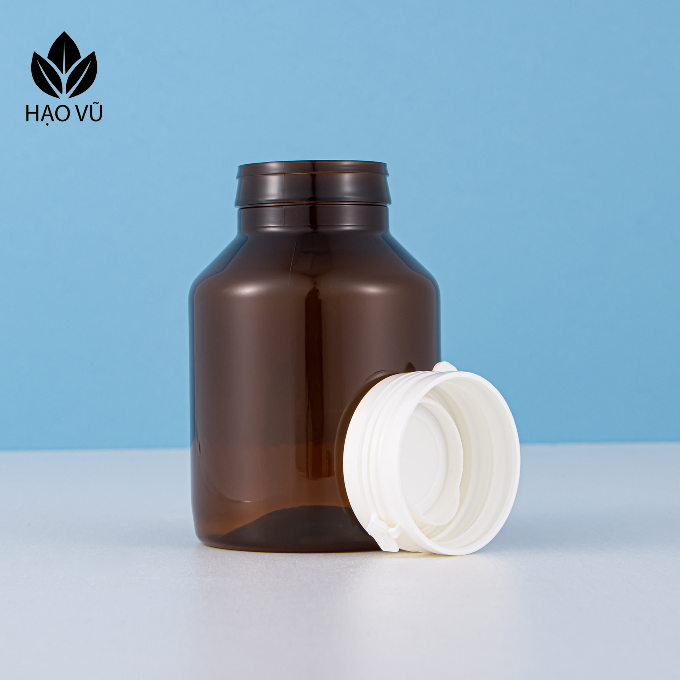 Chai nhựa Thực Phẩm Chức Năng cao cấp PET7-Nắp xé - Ảnh 3