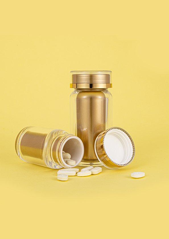 Chai đựng Thực Phẩm Chức Năng cao cấp PS1 - Vàng - Ảnh 4